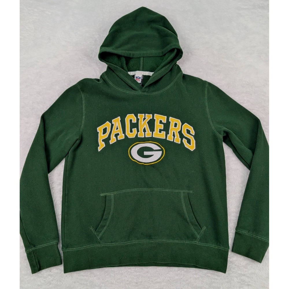 Green Bay Packers Hoodie Women's M Green NFL‎ Football Pullover
